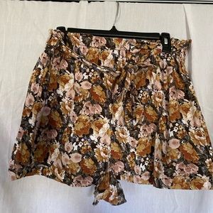 Wild Fable Floral Paperbag Shorts